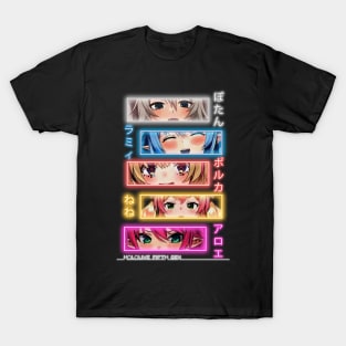 Hololive 5th Gen Neon Botan, Lamy, Polka Nene, Aloe T-Shirt